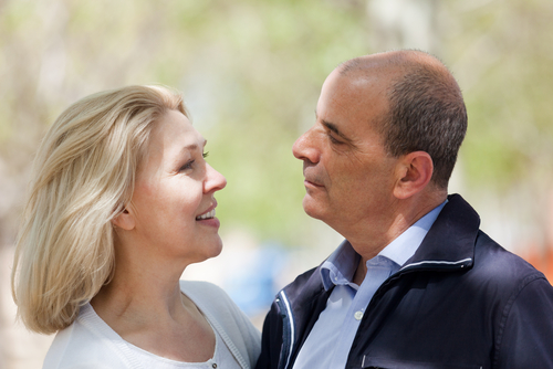 Affectionate middle-aged couple